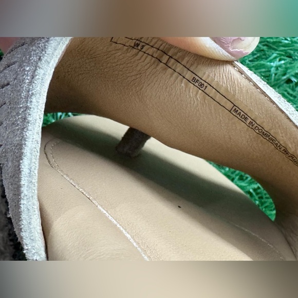 UGG Women’s‎ Fringe Suede Slide Sandals - Tan Size 5 - Picture 3 of 5